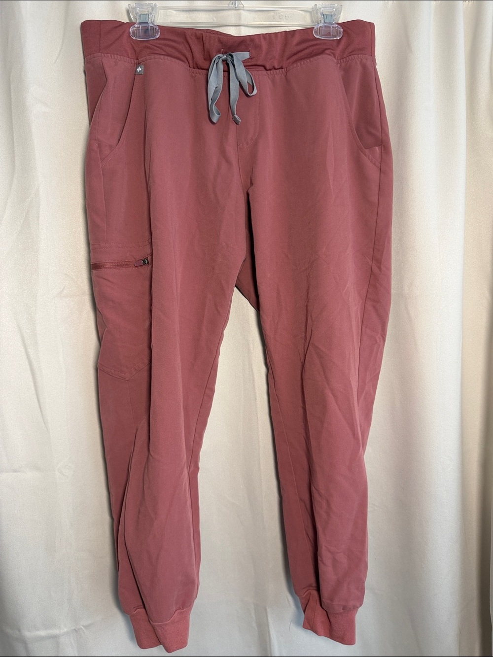 Figs Zamora Jogger Scrub Pants Mauve Pink Large Petite